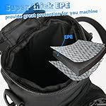 Portable Espresso Maker Carry Bag, Storage Case for Coffee Maker Mini Espresso Machine, Travel Coffee Maker Organizer Pouch with Capsule Storage Bag for RV Camping Car /Adjustable shoulder Strap - Image 3