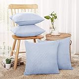 Deconovo Home Decoraive, Hand Made Pillow Cover - Faux Linen Throw Cushion Covers for Couch (Light...