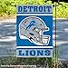 WinCraft Detroit Lions Helmet Double Sided Garden Banner Flag
