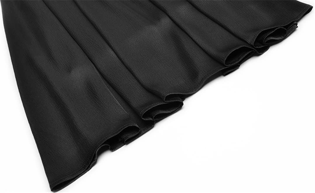 お買い得！！★Bciopll★秋の女性のドレスランタンスリーブ V ネック襟水溶性パッチワークベルトカジュアルドレス