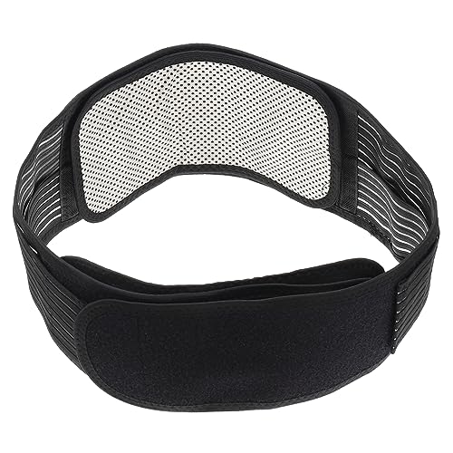 MOLUCKFU Warm Keeping Sports Belt Self-heating Waistband Lumbar Support Relief Elastic Men Women Black Xl