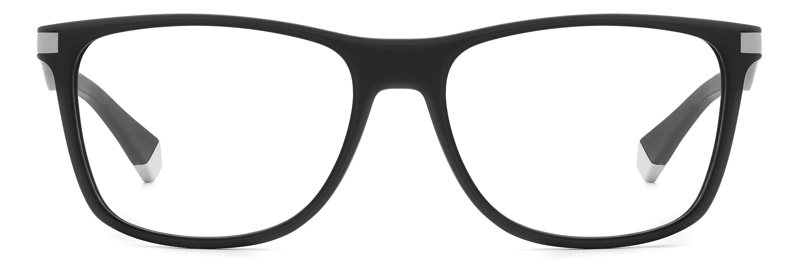 POLAROID Brille mit Sehstärke für Herren optional mit Sonnenbrillentönung oder Blaulichtfilter, Rechteckig, gefertigt aus Öko Co-Polyester (inklusive Brillenetui)