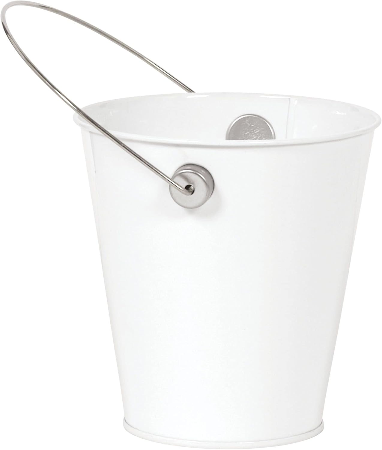 WHITE METAL BUCKET WITH HANDLE Buy Online at Best Price in KSA Souq