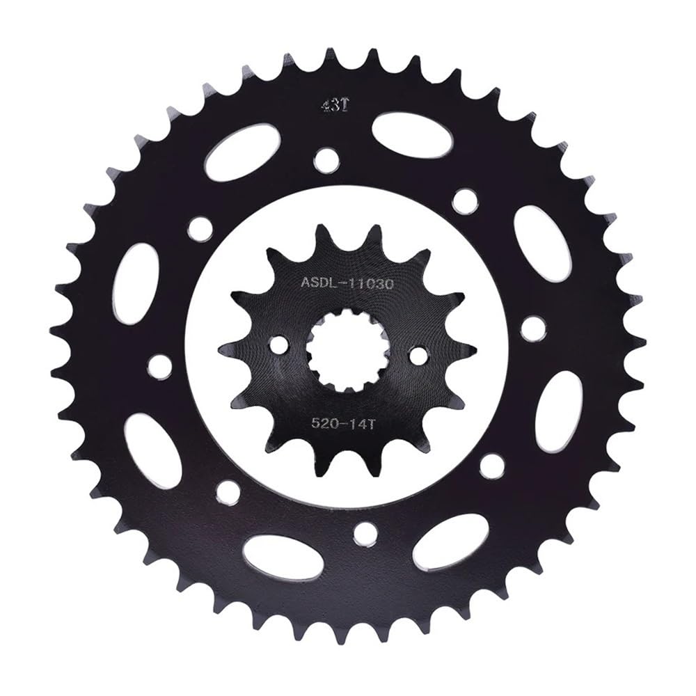 Pignone anteriore moto 15T/43T-520 adatto for KLE250 1993-2001 | KLR650KLR650KL650KL650B1