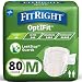 FitPlus Medium  Adult Brief, 4 packs of 20 (80 total)