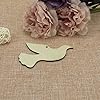 Creaides 20pcs Bird Wood DIY Crafts Cutouts Wooden Peace Dove Shaped Hanging Ornaments with Hole Hemp Ropes Wood Tags for Wedding Birthday Christmas Party Decorations #2