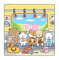 Fuzzy Life: Cute & Cozy Coloring Book for Adults & Teens Featuring Adorable Animal Friends in Everyday Moments for Stress Relief 1967242127 Book Cover