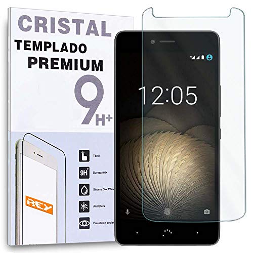 REY Protector de Pantalla para BQ AQUARIS V Plus/BQ V+ / VS Plus/VS+, Cristal Vidrio Templado Premium