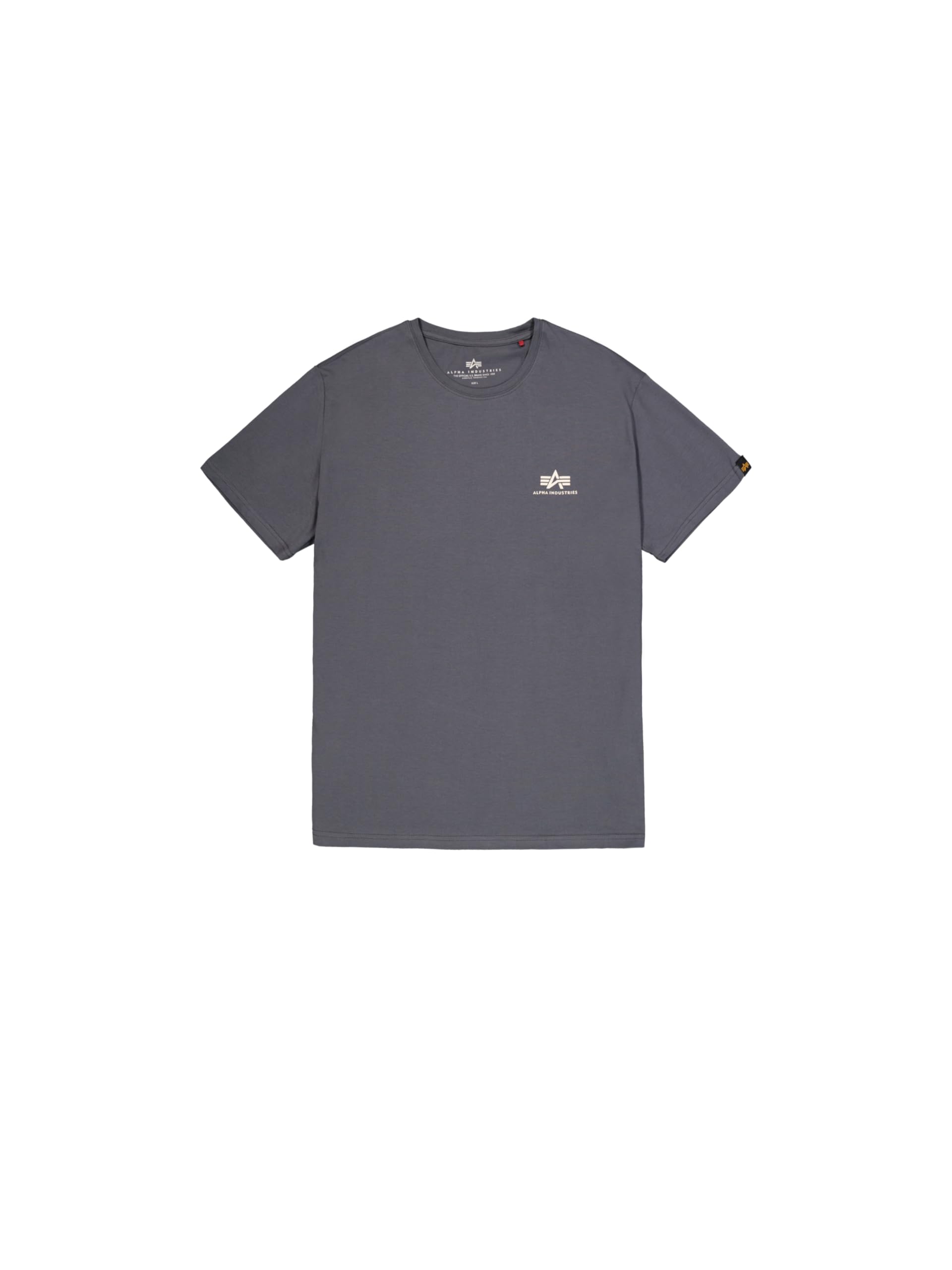 Alpha Industries Basic T Small Logo T-Shirt for Men Greyblack