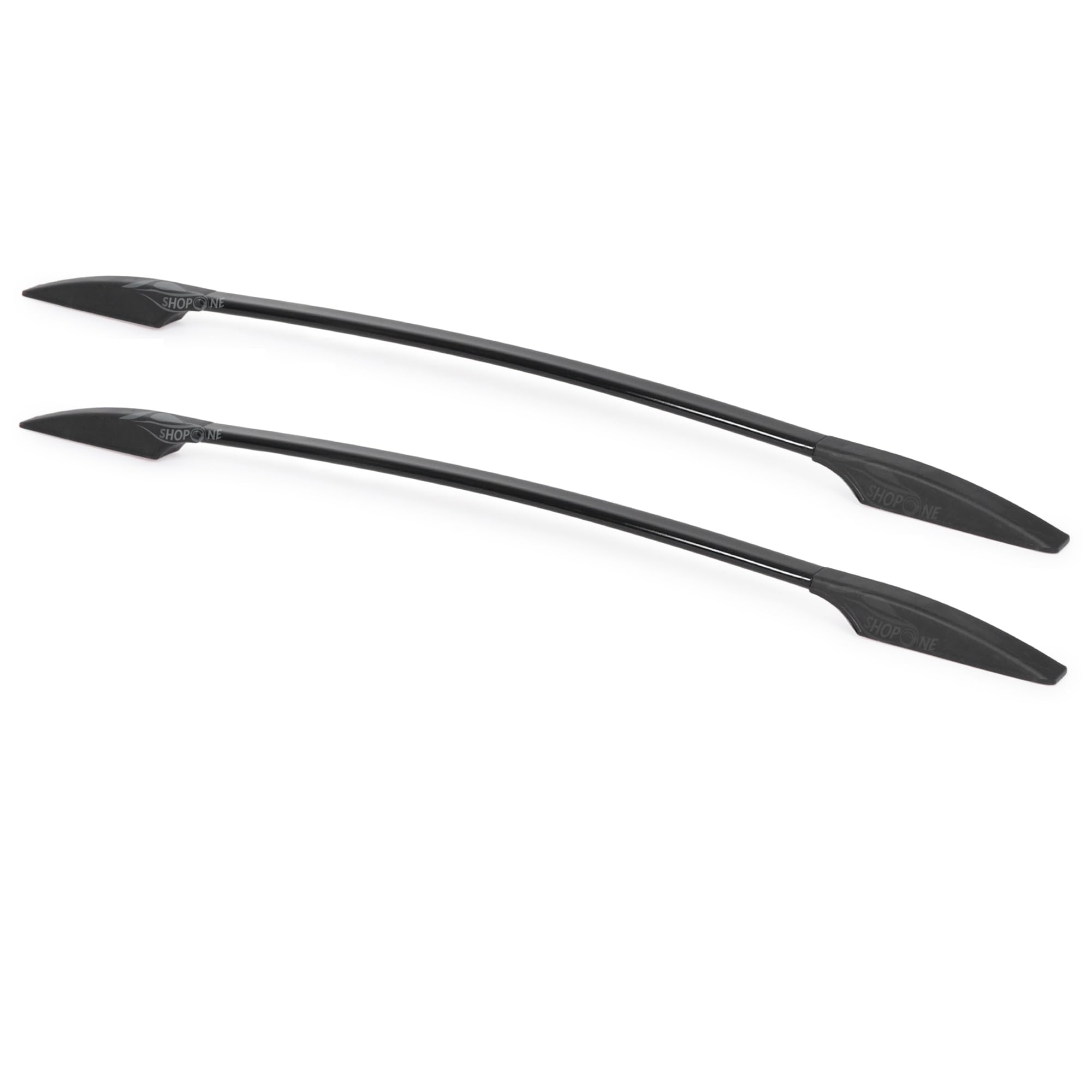 Mini Universal Car Roof Rail | Decorative Roof Rail Accessory for Cars | Premium ABS Material | Easy Stick-On Installation (Set of 2) (Black)-image-44