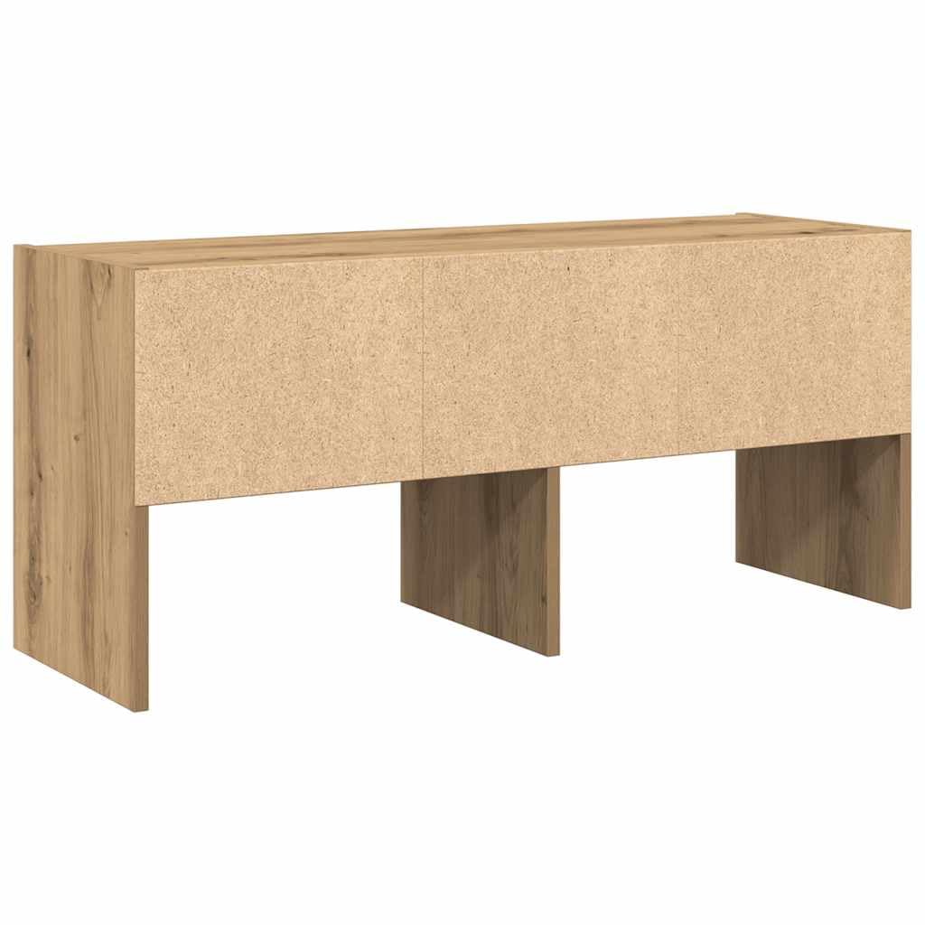 vidaXL Schuhregal Stapelbar Artisan-Eiche 89,5x30x40 cm