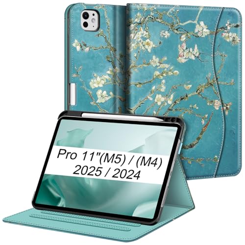 Funda para iPad Pro 11 M5 magnética multiángulo para proteger pantalla y guardar lápiz