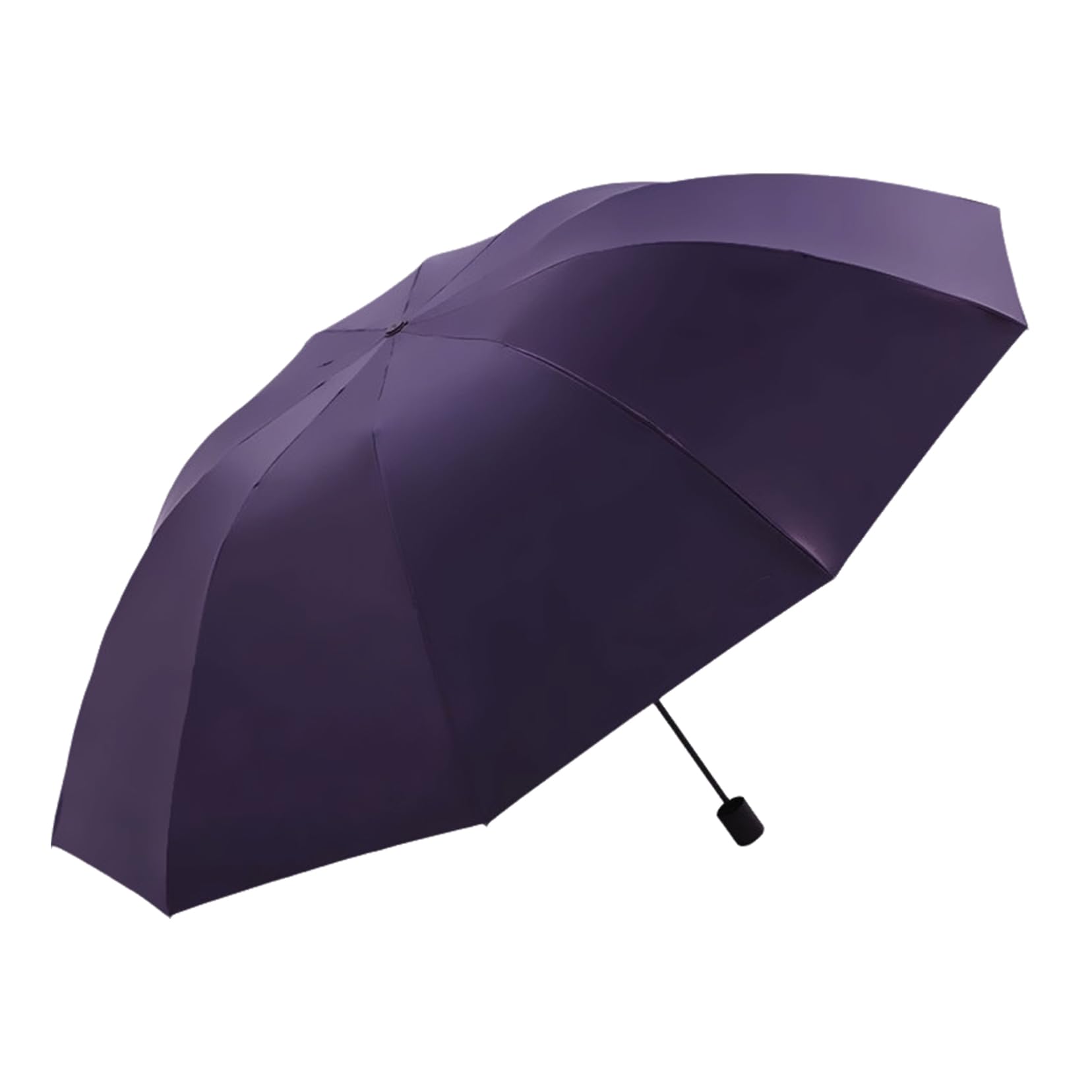 Voyagez Des Parapluies Automatiques Pour La Pluie, Des Parapluies Pliants Compacts Forts Pour Les Femmes Et Les Hommes De La Pluie, Un Parapluie UV De Colle À Colle Noire