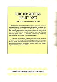 Paperback Guide for Reducing Quality Costs (T106) Book