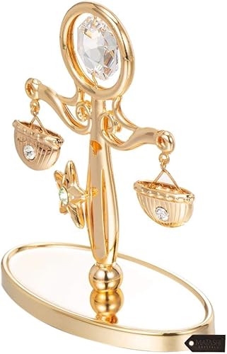 Miniatura 5 de Matashi Adorno chapado en oro de 24 quilates con tachuelas de cristal, decoración del hogar, pieza de exhibición para sala de estar, dormitorio,