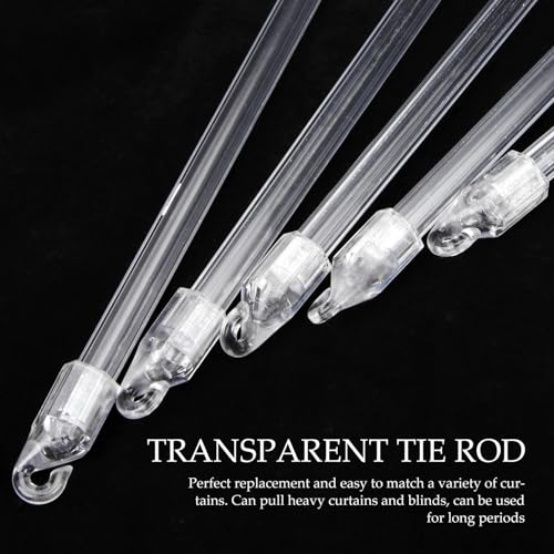 Accesorios para barra de cortina transparente para estores y ventanas de salón 6