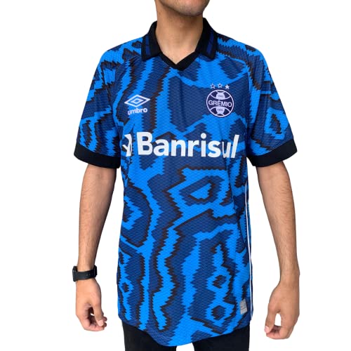 Camisa Masculina Umbro Grêmio Oficial III 2021 Marinho/preto - M