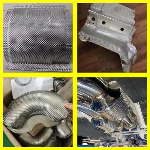 Aislamiento térmico automotriz cortable para escape y motor 4