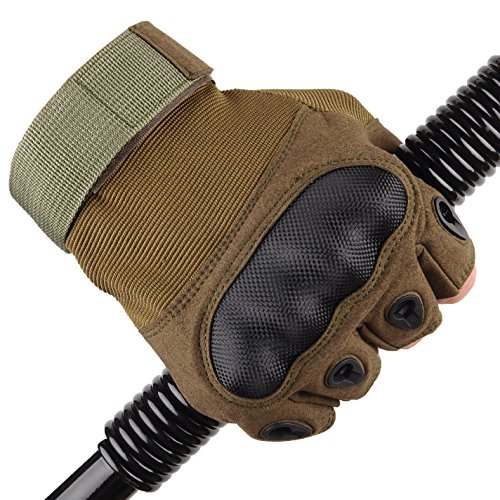 Limirror Herren Taktische Handschuhe Handschuhe Fahrradhandschuhe Motorrad Handschuhe Outdoor Sport Handschuhe Army Gloves Ideal für Airsoft, Militär, Paintball, Airsoft, Jag (Grün-Fitness, S) Cover