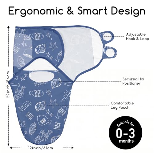 Image of Cotton Swaddles for Newborns, Baby Newborn Swaddle 0-3 Month