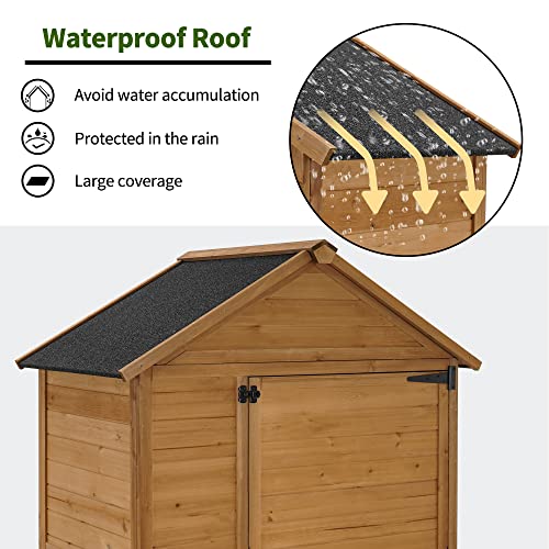 MCombo-Large-Outdoor-Storage-Cabinet-with-3-Shelves-80-Inches-Tall-Outside-Storage-Shed-with-Floor-Oversize-Garden-Shed-for-Yard-Lawn-Patio-1998 MCombo Large Outdoor Storage Cabinet with 3 Shelves 80 Inches Tall Outside Storage Shed with Floor Oversize Garden Shed for Yard Lawn Patio 1998