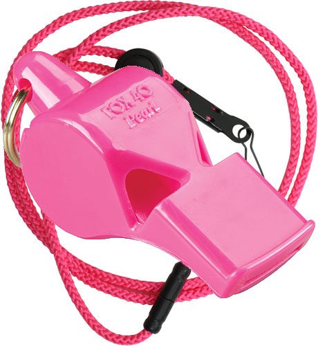 Fox 40 Pearl Safety Loud Pealess Outdoor, Survival, Boat Safety, Lifeguard Rescue, Marine Emergency Whistle + Breakaway Lanyards | 2pk Bundle + Koala Lanyard, Pink - Thumbnail 2