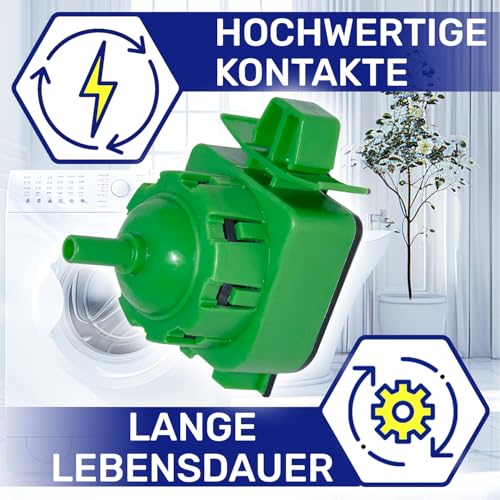 Druckschalter Waschmaschine mit dem Originalcode 481010906695 C00288973 C00289362 C00508679 für Indesit 482000023288 482000088621 für Whirlpool - MADE IN ITALY - Garantie 10 Jahre - MONTERAL