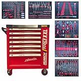 Toolcar Münich Tools Werkstattwagen Werkzeugwagen mit Handwerkzeuge befüllt mit...