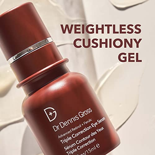 Dr. Dennis Gross Advanced Retinol + Ferulic Eye Serum – Target Dark Circles, Puffiness, Fine Lines & Wrinkles for Smooth, Youthful-Looking Eyes, 0.5 oz - Thumbnail 6
