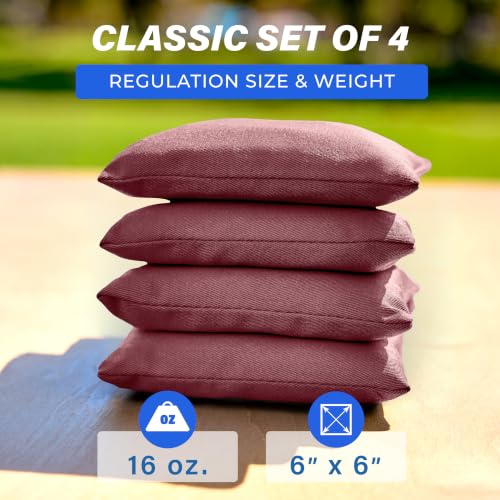 Image of GoSports Classic Cornhole Bean Bags Set of 4-16 Colors Available - Regulation All Weather, Mix and Match