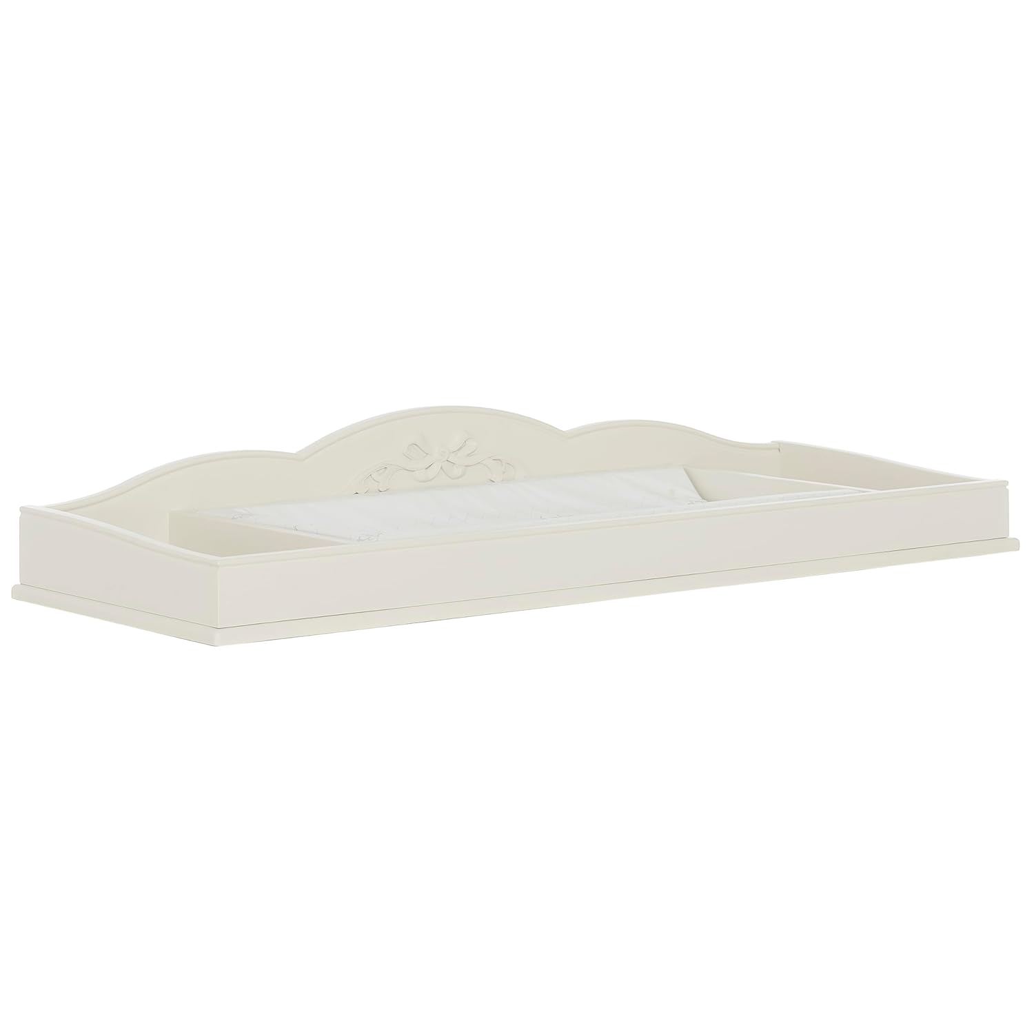 Evolur Aurora Change Tray|Lasting Quality|Intricate Ribbon Bow Scrollwork, Ivory Lace