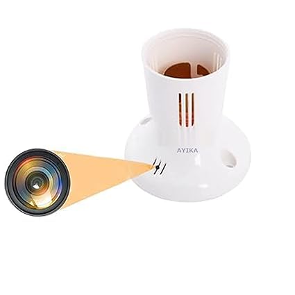 AYIKA CCTV Camera for Home, Bulb Holder 1080P HD Wi-Fi 2024 Newest Version Security Indoor Video Recorder, Support iOS/Android