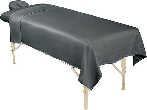 Vista 20 de ForPro Professional Collection Premium Microfiber 3-Piece Set,Ultra-Light, Stain and Wrinkle-Resistant, Includes Massage Flat Sheet, Massage Fitted