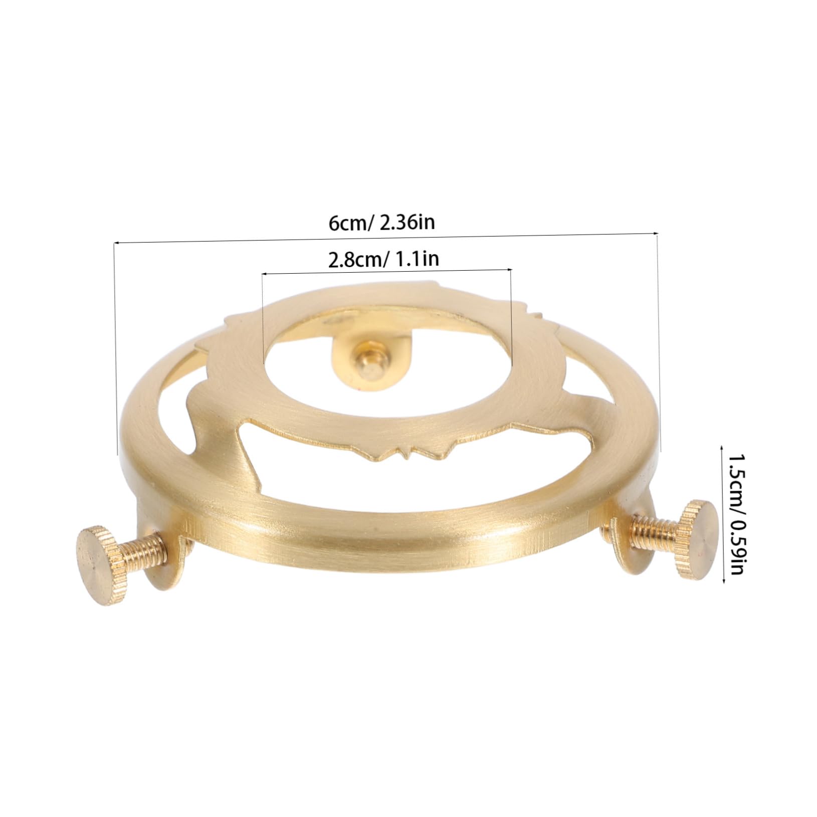 SUPVOX Elegant Light Fixture Collar Ring Lamp Shade Holder Easy Clip-on Design Versatile Lighting Bracket Accessory