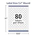 Avery Printable Round Labels with Sure Feed, 3/4