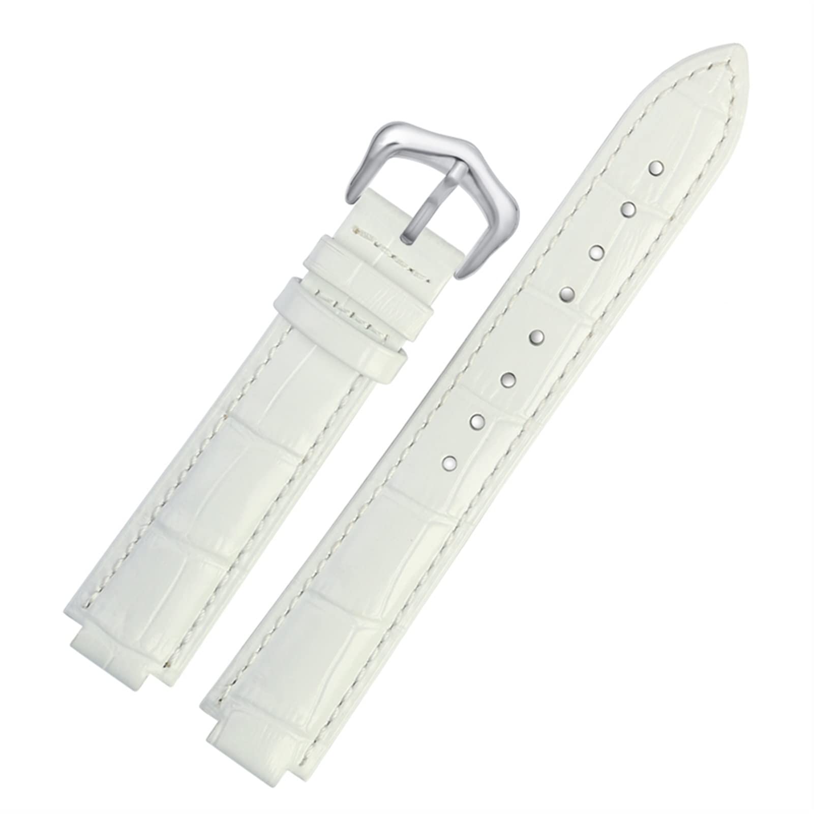 Canda di guardia in pelle genuina per banda da polso Ballon Bleu Uomini Female in pelle convessa 14 * 8mm 18 * 11mm 20 * 12mm Bracciale di moda(Black,18-11mm)
