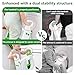 Beavtaens Potty Training Seat, Upgrade Foldable Step Stool, Climbable and Easy to Carry Handles, Adjustable for Different Toilet Heights, Attachment with Stable Structure for Boys and Girls