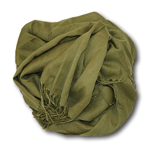 Pashmina-Style Shawl 26 in wide by 72 in long Alligator Pear2