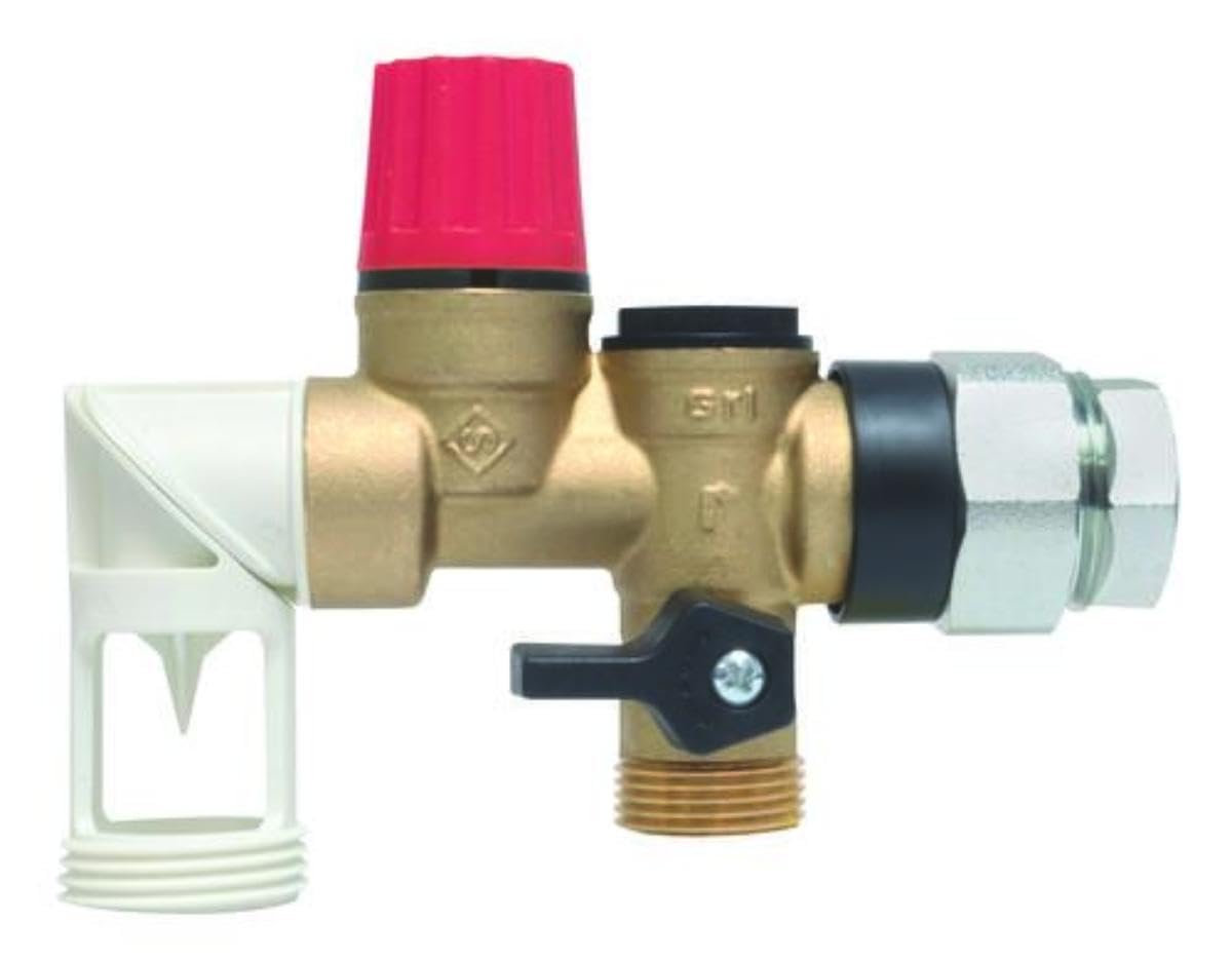 SOMATHERM FOR YOU - Gruppo di Doppia Sicurezza in Acciaio Inox Orientabile con Raccordo Dielettrico - Ideale per la Protezione contro l'Acqua Aggressiva - Garantendo Durata e Prestazioni