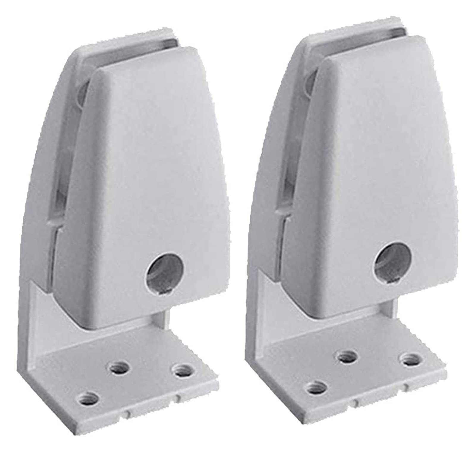 KUCEDXJTE partition bracket, Desktop Aluminum Alloy Screen Clip Office Partition Clip Screen Baffle Clip Wood Clip Glass Fixing Clip,Partition Bracket(White,B)