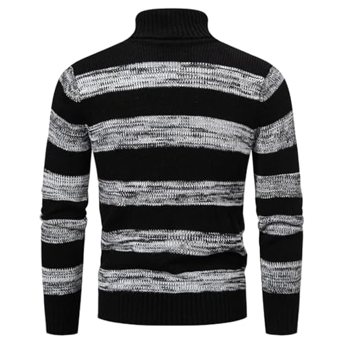 Bciopll Men's O-Neck Bottom Sweater with Round Neck Pattern and Personalized Pullovers3