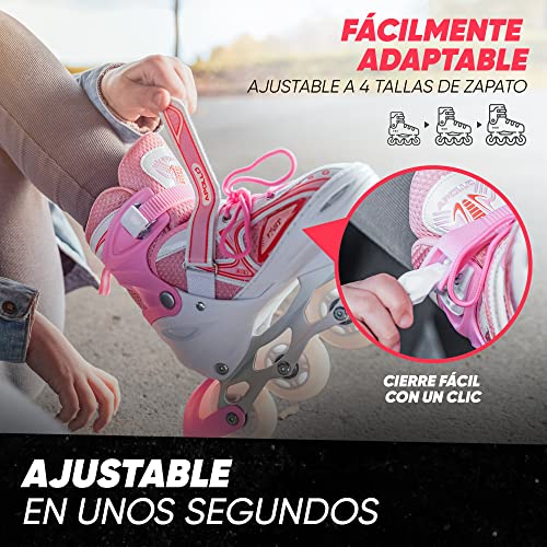 Miniatura 2 de Apollo Super Blades X Pro, Tamaño S,M,L, Inline Skates Con Ruedas Luminosas Led