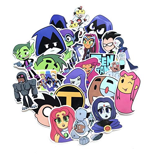 GADGETS WRAP Td Zw 26Pcs/Lot American Comic Teen Titans Go Stickers for Car Laptop Bicycle Motorcycle Notebook Sticker-image-40