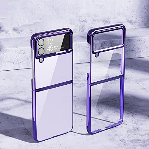 Coque ZFlip4 anti-jaunissement coque transparente pliable de luxe