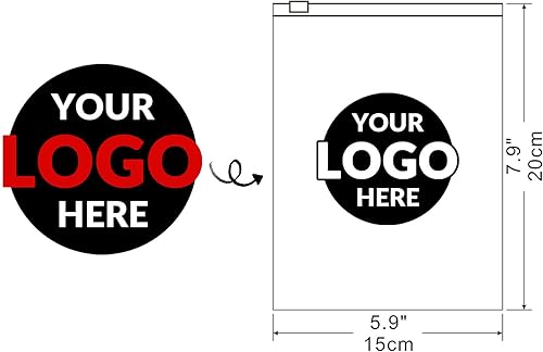 Miniatura 3 de 100 bolsas de plástico personalizadas SALIFECO con logotipo, bolsas deslizantes con cremallera con orificios de aire, bolsas resellables con