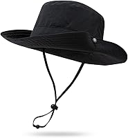 Vista 14 de CLAPE Sombrero de pescador para exteriores, impermeable, UPF 50+, ala Boonie para mujeres y hombres, ligero para senderismo, safari, sombrero