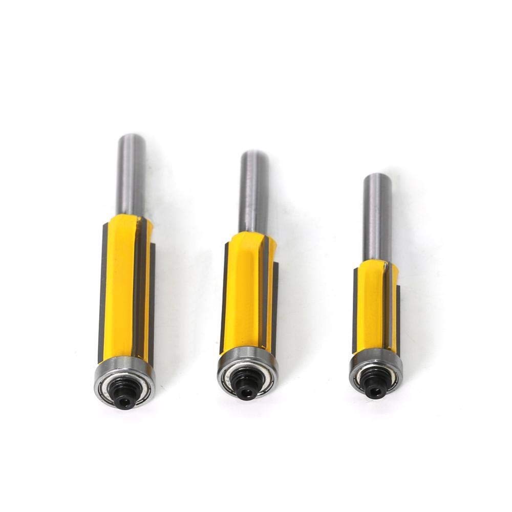 Punte per fresa a filo per legno, gambo da 8 mm, utensili per la lavorazione del legno, frese con cuscinetto superiore, Z01004