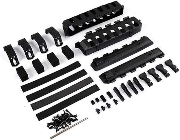 -1 Set Rear Tail Pulley Kit for 1/8 HPI Racing Savage & 1 Set Electric Conversion Battery Box Kits - (Color: Black)