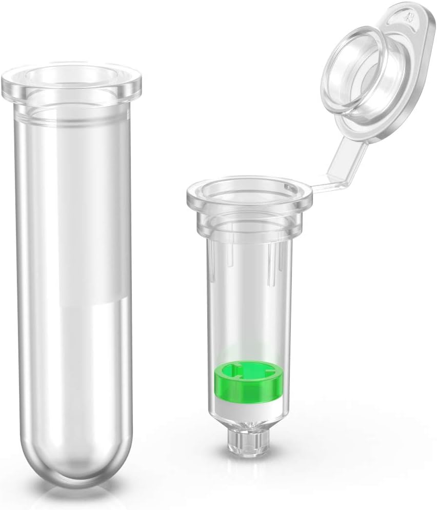 50Pcs 2mL Spin Column Micro centrifuge Tube, High Speed Plasmid Column & Collection Tube Kit by Biomed Scientific