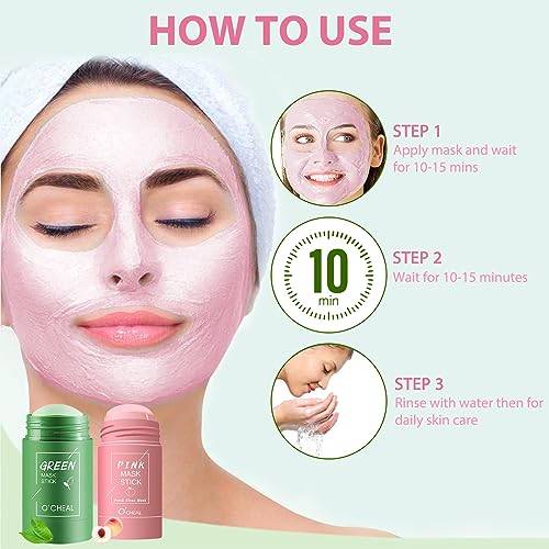 Green Tea Mask Stick 2 Pezzi Green Teafy Green